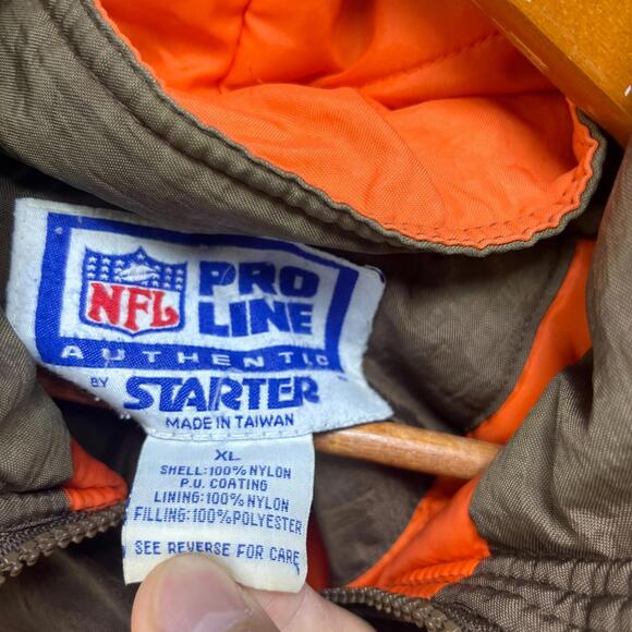Vintage 90s Starter Cleveland Browns Proline NFL Jacket XL - Picture 8 of 13